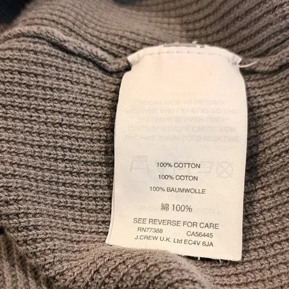 J. Crew Men's Textured Small Quarter Zip Mock Neck Pullover Style #H6956 - Picture 10 of 16